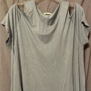 A.Gain slate Blue Relaxed T-Shirt Tunic
